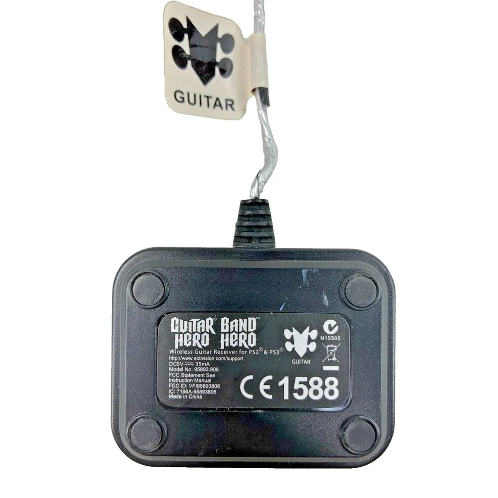 Guitar Hero Band Hero Wireless Dongle Receiver Guitar PS2 PS3 95893.806 Tested